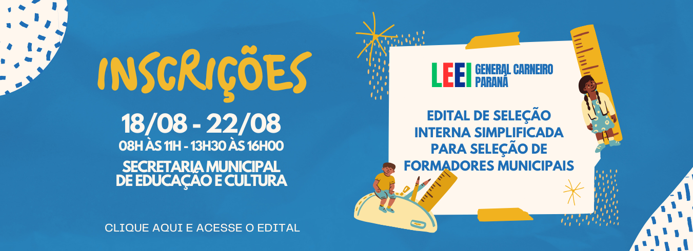 EDITAL DE SELEÇÃO INTERNA SIMPLIFICADA PARA SELEÇÃO DE FORMADORES MUNICIPAIS