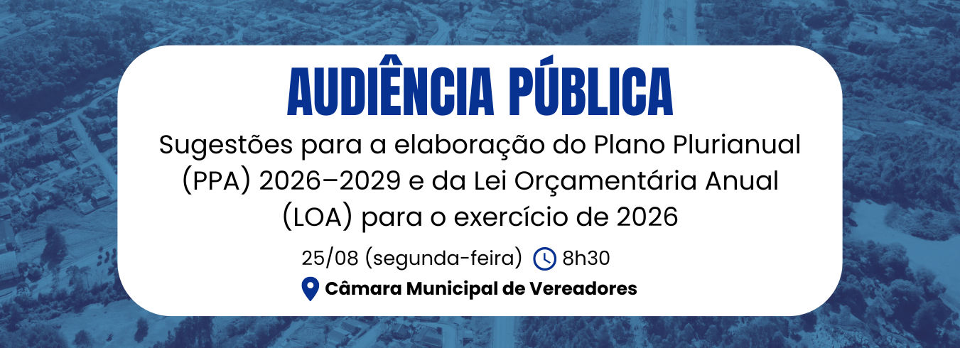 AVISO DE AUDIÊNCIA PÚBLICA
