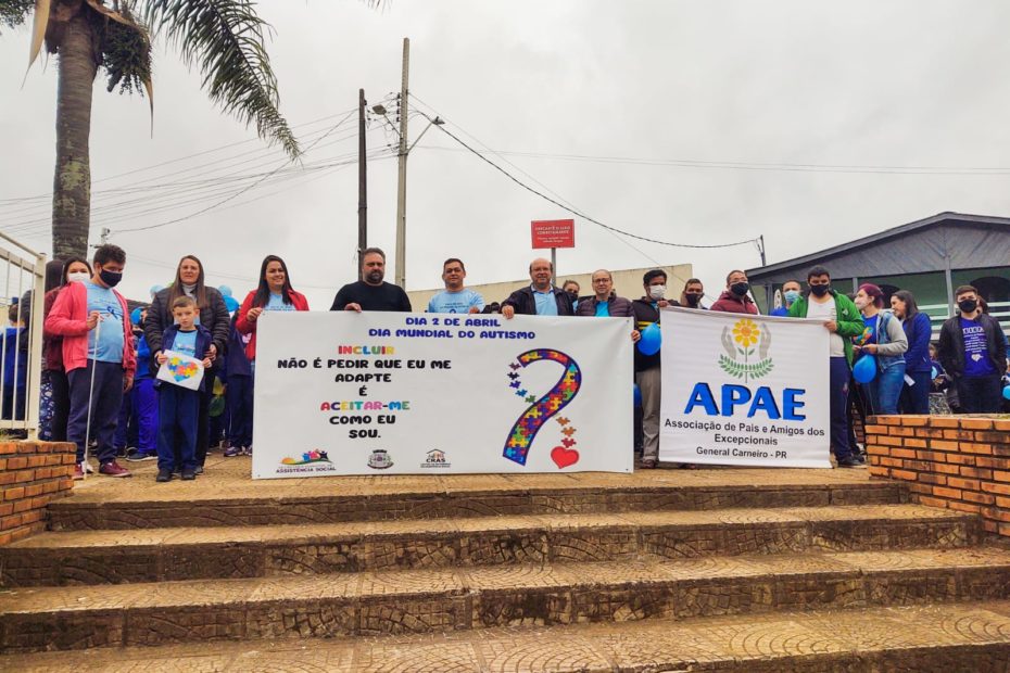 Secretaria de Assistência Social promove Primeira Caminhada pela Conscientização do Autismo em General Carneiro.