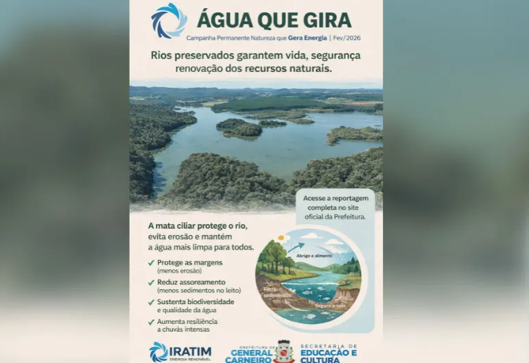 Campanha Permanente “Natureza que Gera Energia” avança para o tema “Água que Gira” e reforça a importância dos rios